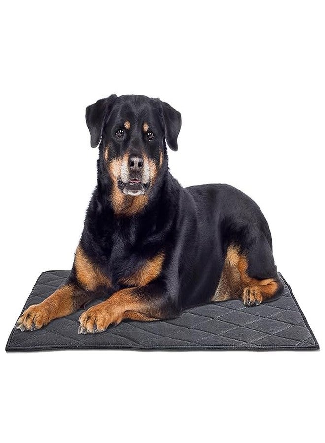 BLESSING PET SUPPLY Polypropylene Durable Chew Proof Dog Bed, Tough Indestructible Crate Mat for Aggressive Chewers, Washable Pet Bed for Medium/Small Dog,Waterproof Dog Bed for Kennel,(Gray, 28"x41") - Image 1